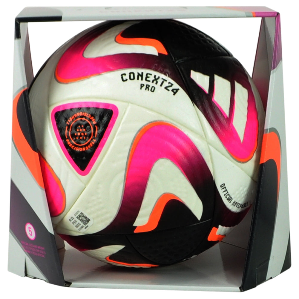 Adidas Conext24 Pro Official Match Ball White Black Panton Soccer