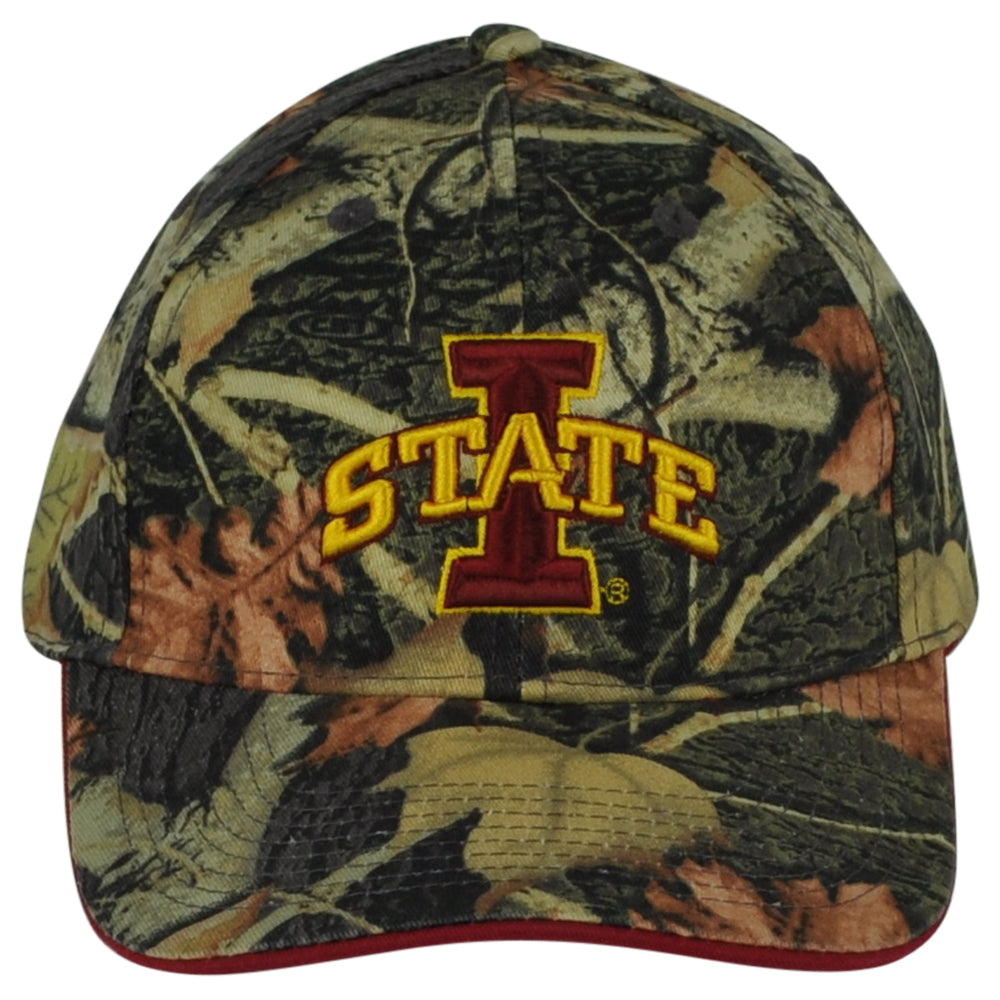 NCAA Iowa State Cyclones Camouflage Camo Curved Bill Mens Adjustable Hat Cap