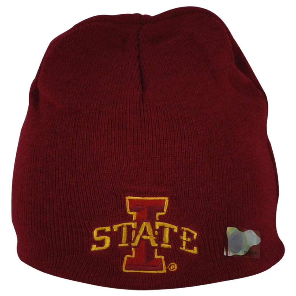 NCAA Iowa State Cyclones Sports Skully Winter Cuffless Knit Beanie Hat Toque