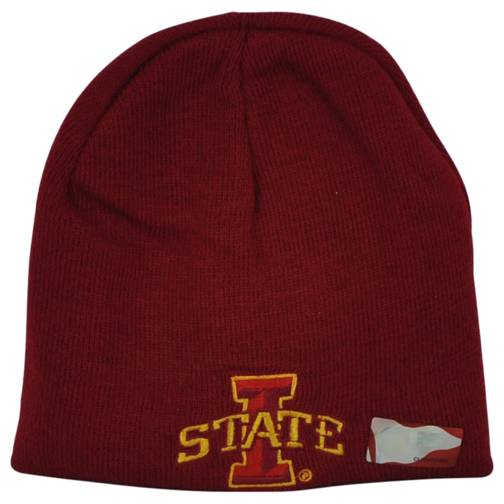 NCAA Iowa State Cyclones Sports Skully Winter Cuffless Knit Beanie Hat Toque