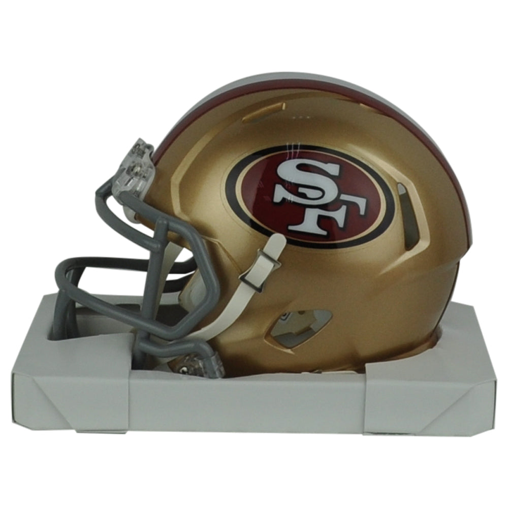 NFL San Francisco 49ers Frank Gore Signed Autograph Riddell Mini Helmet Speed