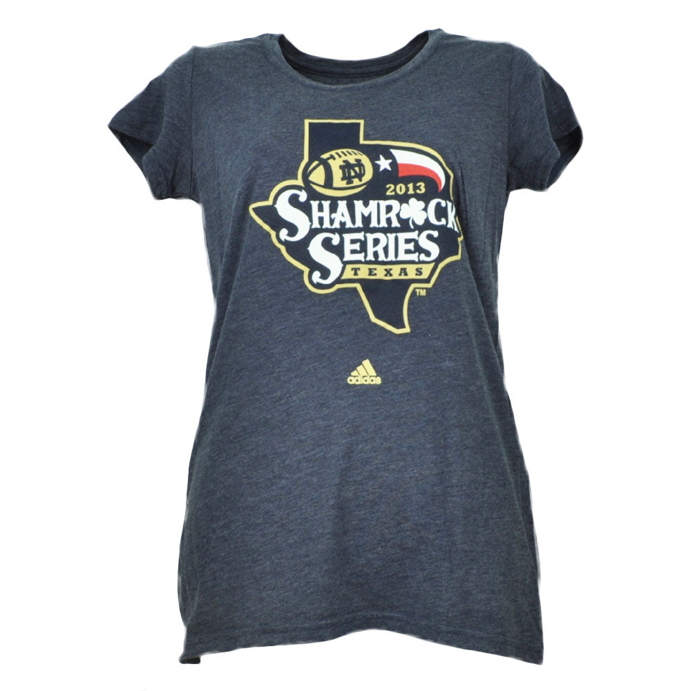 NCAA Notre Dame Fighting Irish Adidas 2013 Texas Shamrock Series Tshirt Ladies