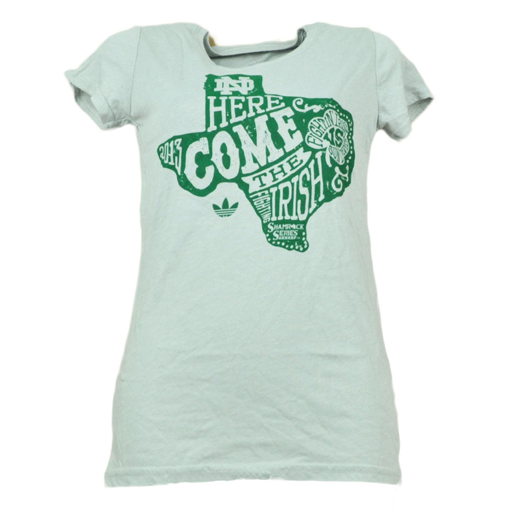 Adidas Shamrock Series Notre Dame Fighting Irish Vs Sun Devils Womens Tshirt MED