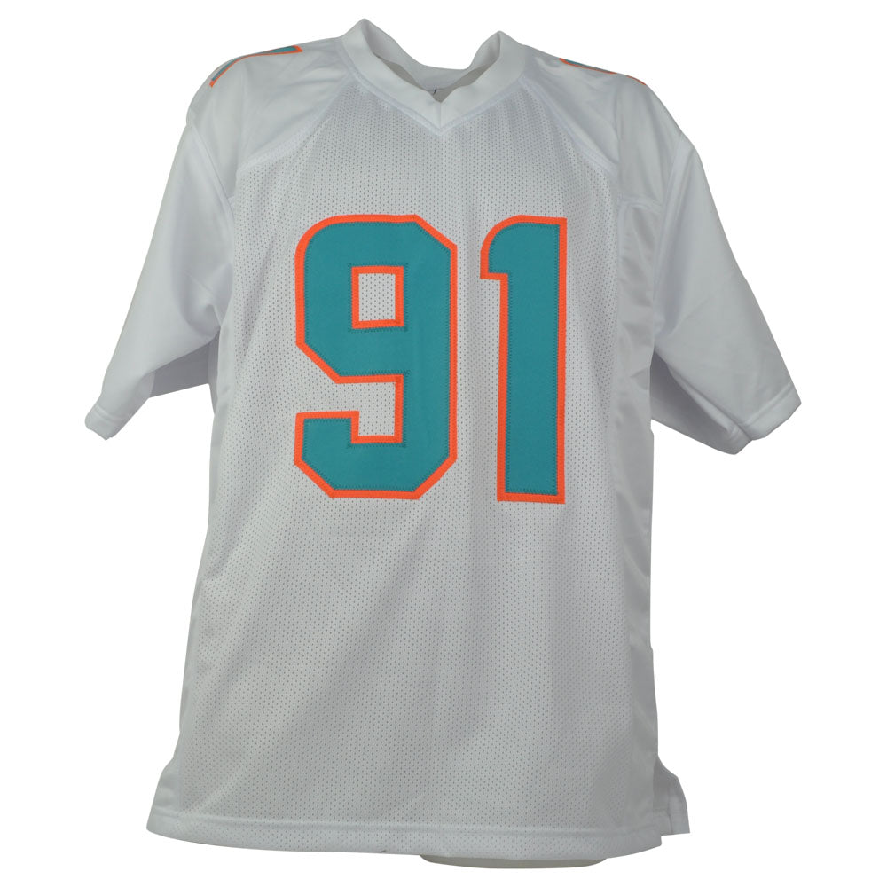 NFL Miami Dolphins Emmanuel Ogbah #91 Jersey Replica Signed Autograph JSA