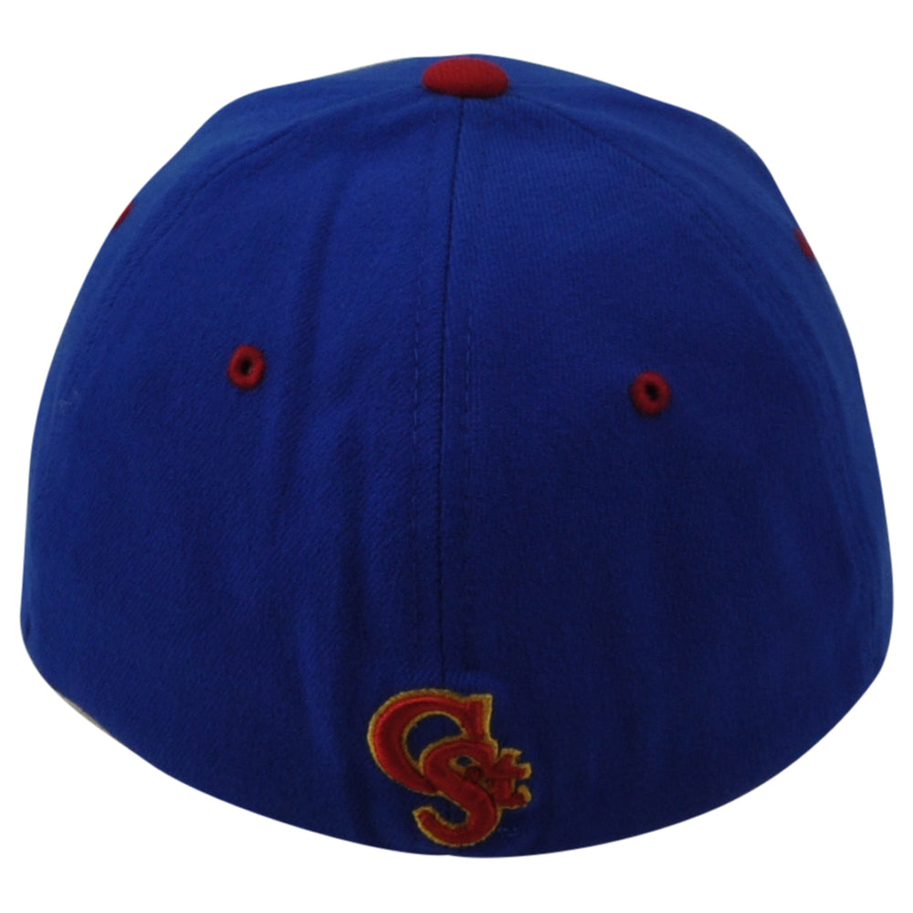 NCAA Zephyr Colorado State Rams Royal Blue Logo Flex Fit Stretch Hat Cap