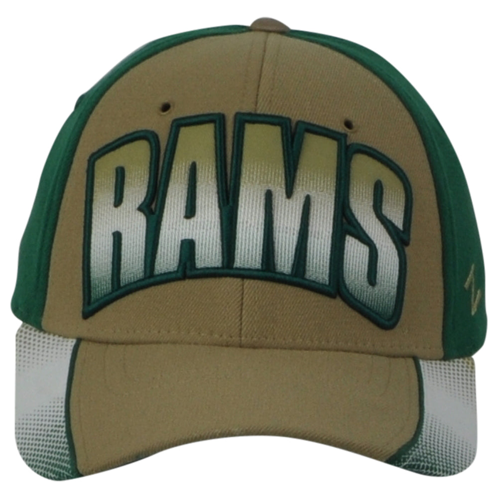 NCAA Zephyr Colorado State Rams Flex Fit Stretch Medium/Larg Adult Hat Cap