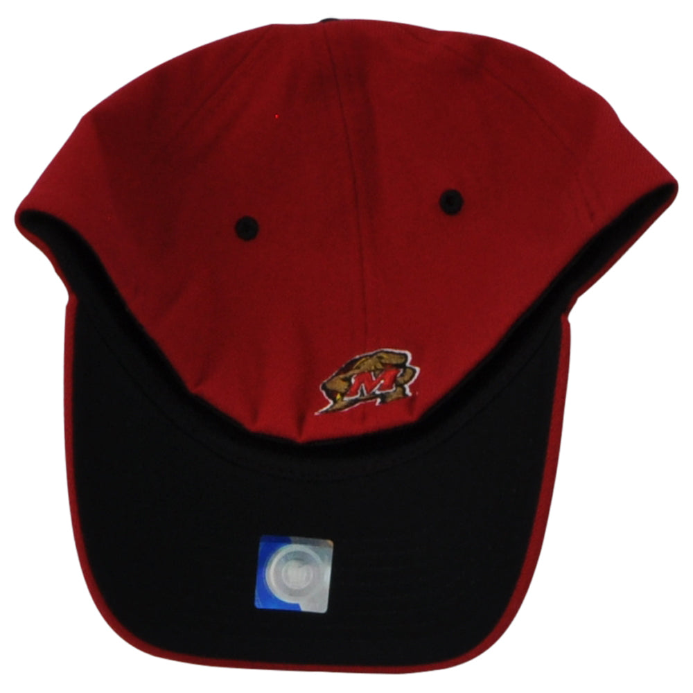 NCAA Zephyr Maryland Terrapins Red Fitted Logo Curved Bill Youth Kid Hat Cap