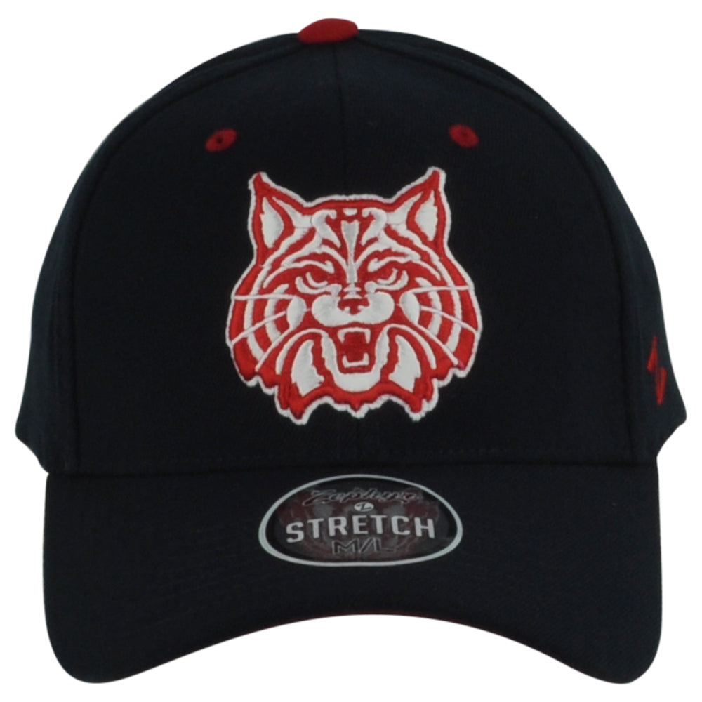 NCAA Zephyr Arizona Wildcats Navy Fitted Sports Curved Bill Youth Kids Hat Cap