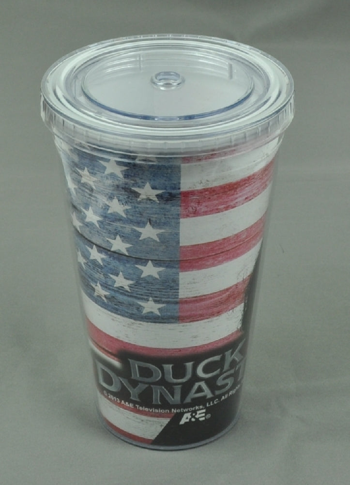 Duck Dynasty Willie Sip n Go Cup 16oz No Straw Screw Lid Tumbler A&E Show Plastic