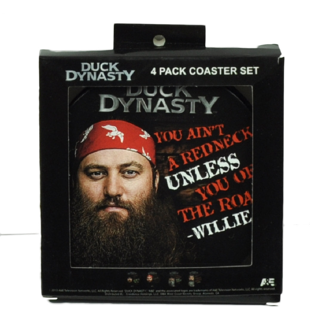 Duck Dynasty 4 Pack Coaster Set Character Quotes Phrases Table Decor A&E Show