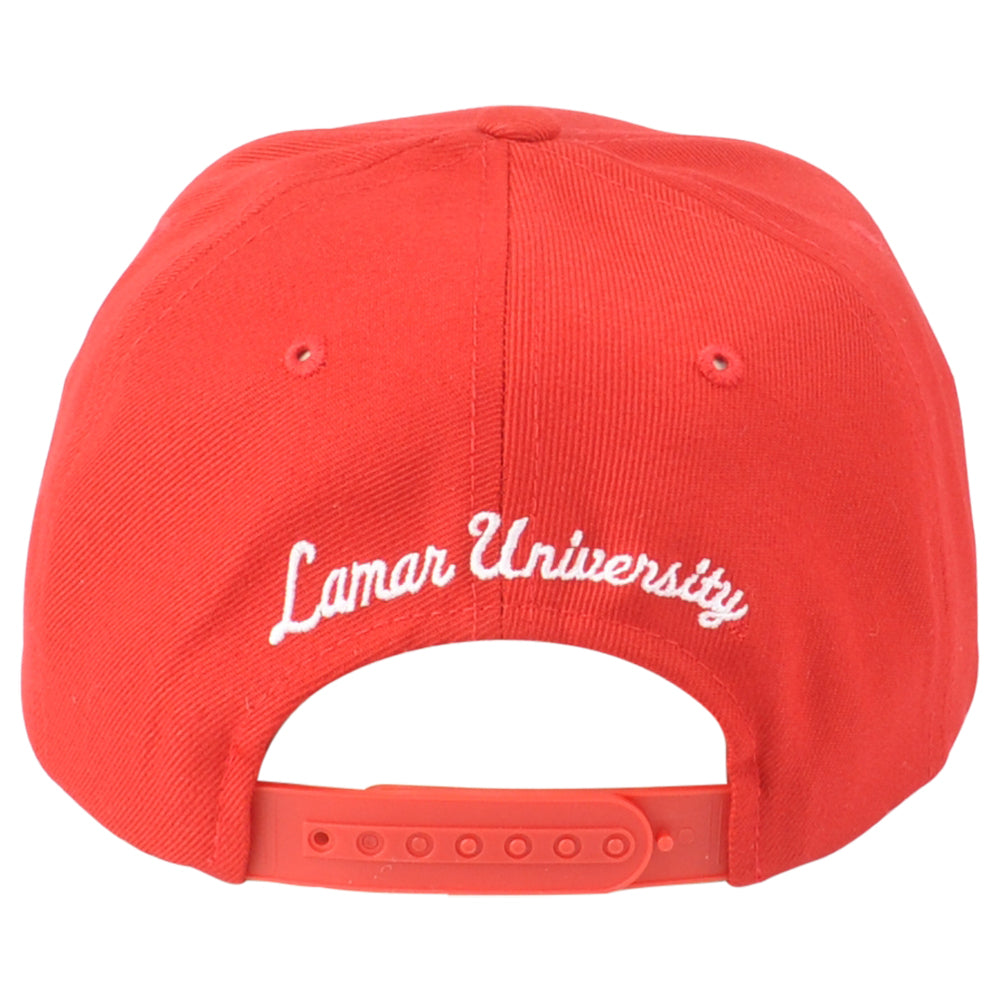 NCAA Zephyr Lamar Cardinals Red Sports Flat Bill Men Adults Adjustable Hat Cap