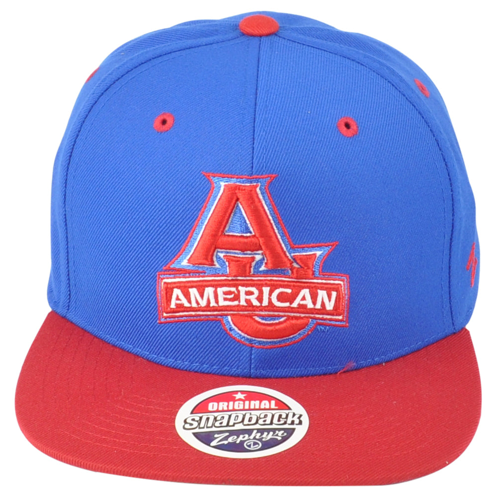 NCAA Zephyr American Eagles Adults Sports Men Flat Bill Adjustable Hat Cap