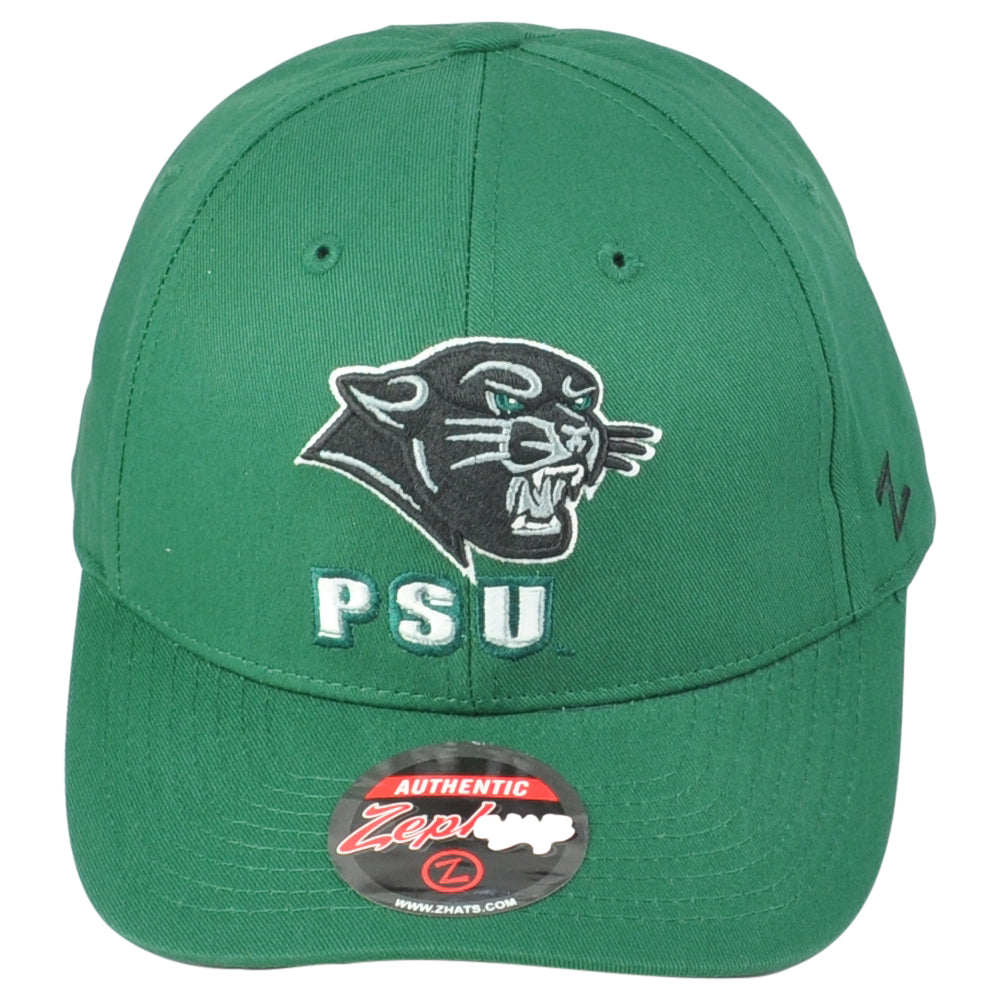 NCAA Zephyr Plymouth State Panthers PSU Green Curved Bill Adjustable Hat Cap