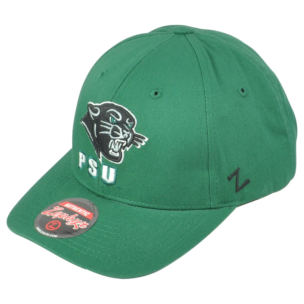 NCAA Zephyr Plymouth State Panthers PSU Green Curved Bill Adjustable Hat Cap