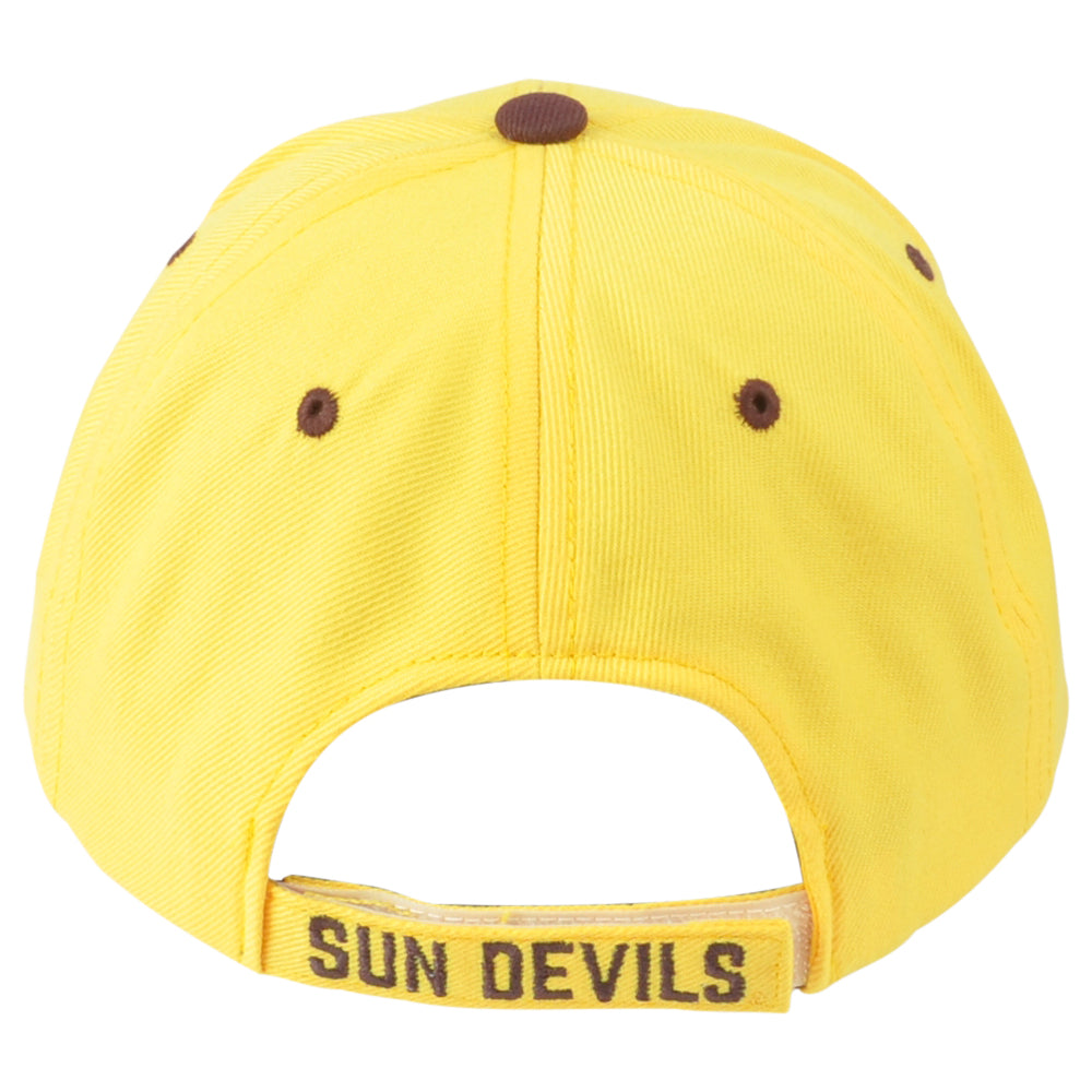 NCAA Zephyr Arizona State Sun Devils ASU Yellow Curved Bill Adjustable Hat Cap