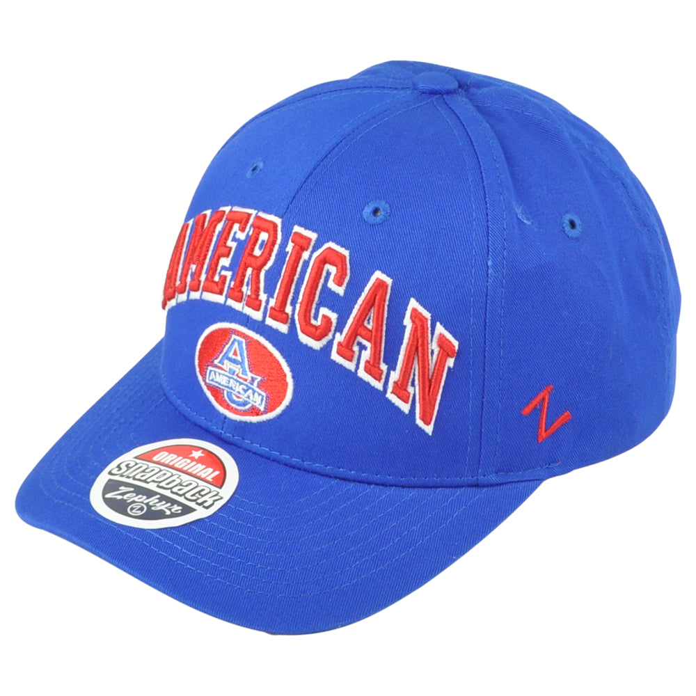 NCAA Zephyr American Eagles Adults Sports Men Curved Bill Adjustable Hat Cap