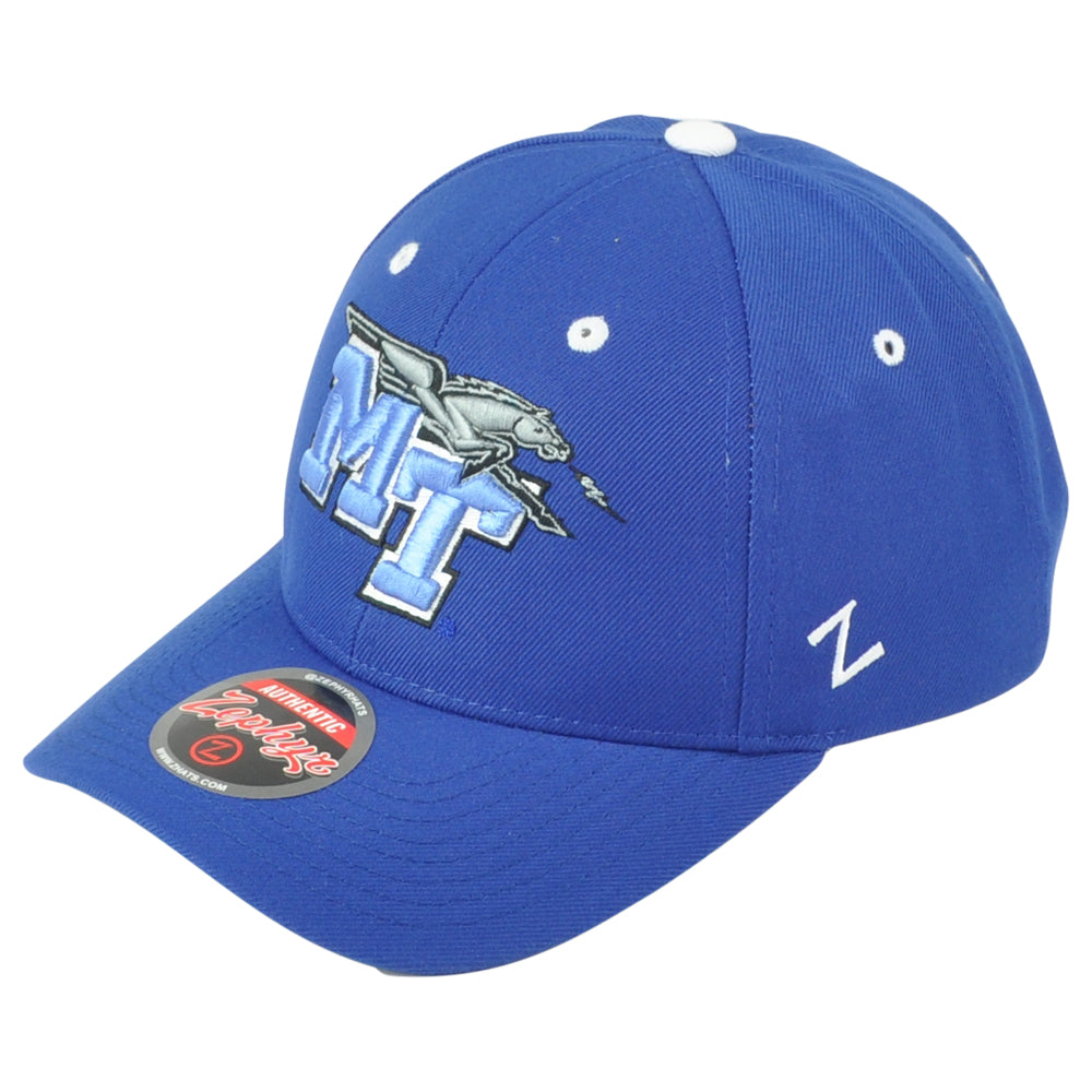 NCAA Zephyr Middle Tennessee Blue Raiders Adult Curved Bill Adjustable Hat Cap