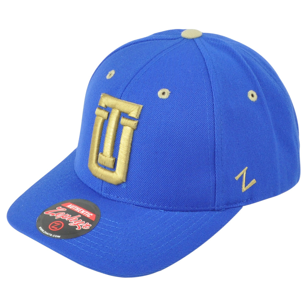 NCAA Zephyr Tulsa Golden Hurricane Blue Adult Men Curved Bill Adjustable Hat Cap