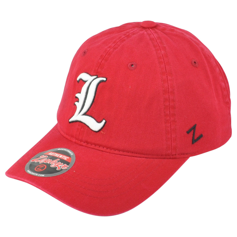 NCAA Zephyr Louisville Cardinals Relaxed Adults Curved Bill Adjustable Hat Cap