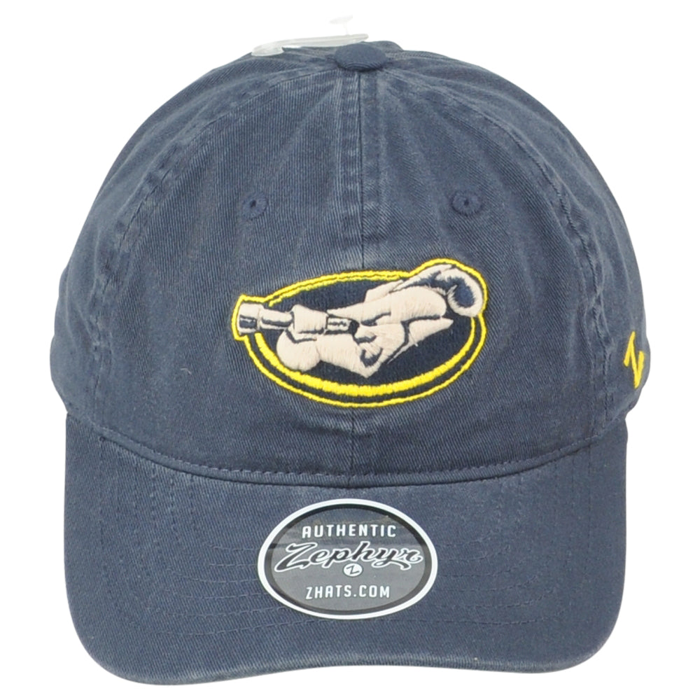 NCAA Zephyr La Salle Explorers Washed Curved Bill Blue Men Adjustable Hat Cap