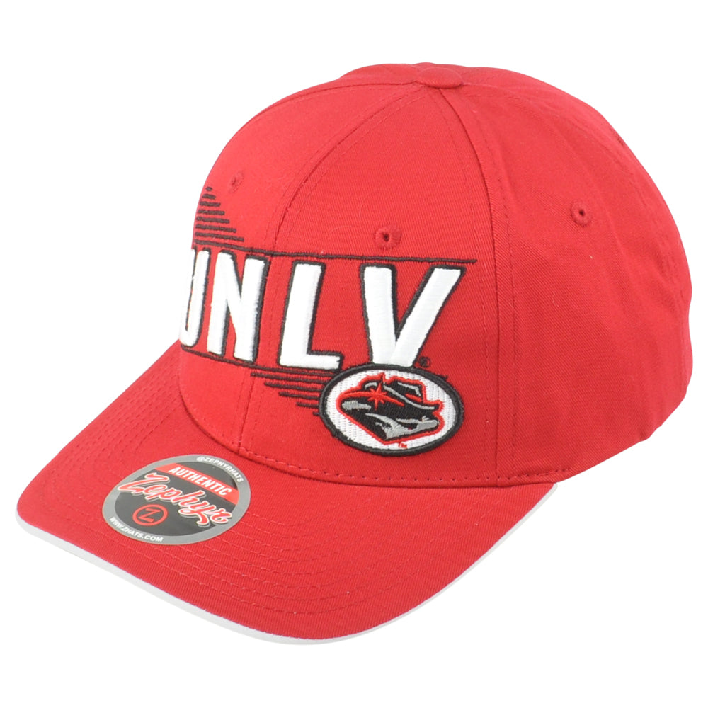 NCAA Zephyr UNLV Rebels Red Curved Bill Adults Men Snapback Adjustable Hat Cap
