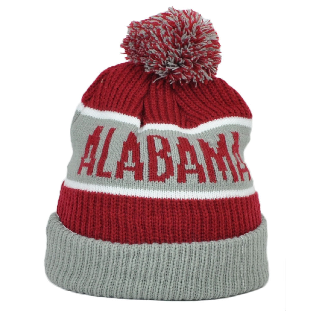NCAA '47 Brand Forty Seven Alabama Crimson Tide Pom Pom Cuffed Knit Beanie