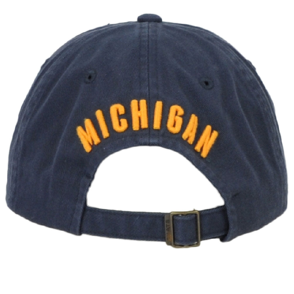 NCAA Zephyr Michigan Wolverines Sun Buckle Hat Cap Blue Curved Bill