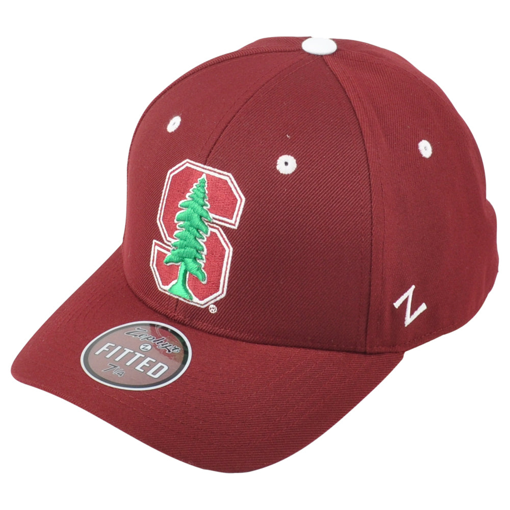 NCAA Zephyr Stanford Cardinal Burgundy Logo Adult Men Fitted Size Hat Cap