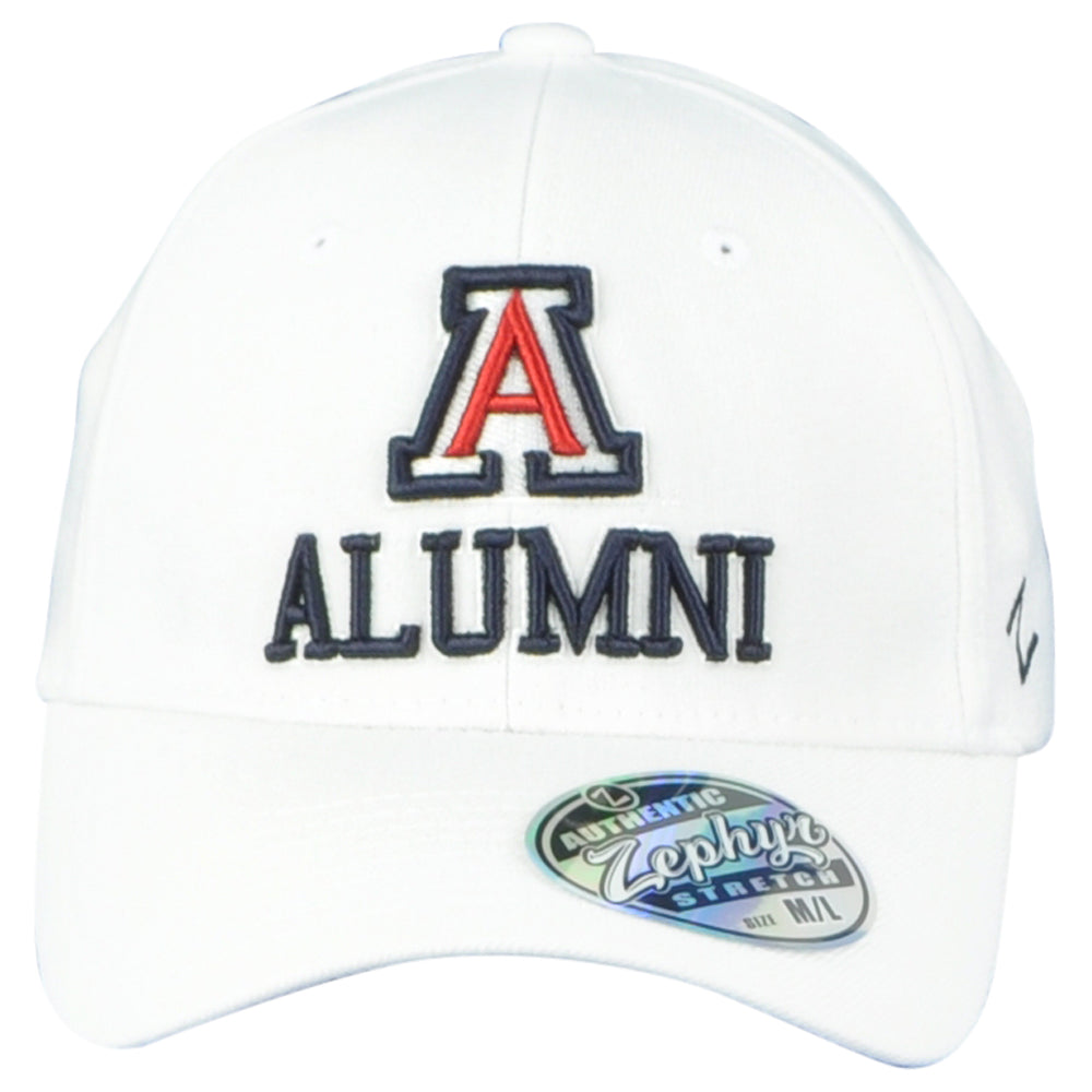 NCAA Zephyr Arizona Wildcats Alumni Fitted Logo Curved Bill Youth Kids Hat Cap