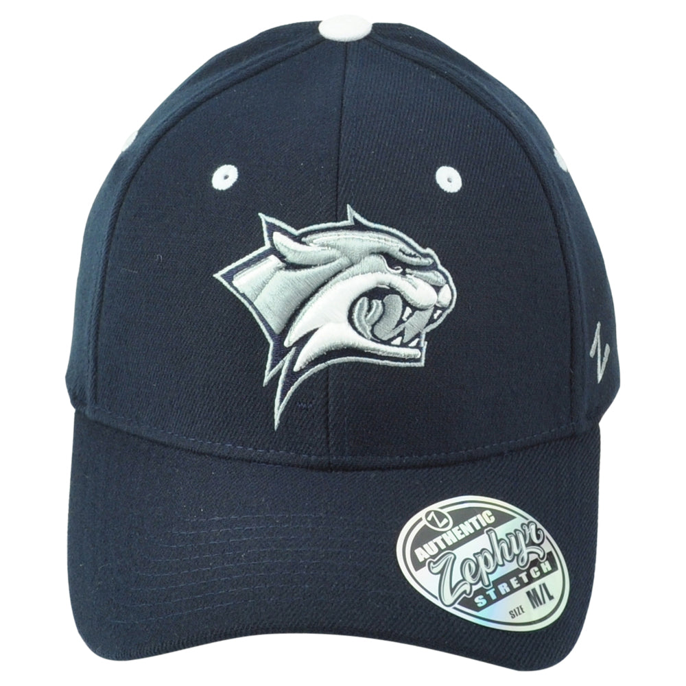 NCAA Zephyr New Hampshire Wildcats Adults Flex Fit Stretch Medium/Large Hat Cap