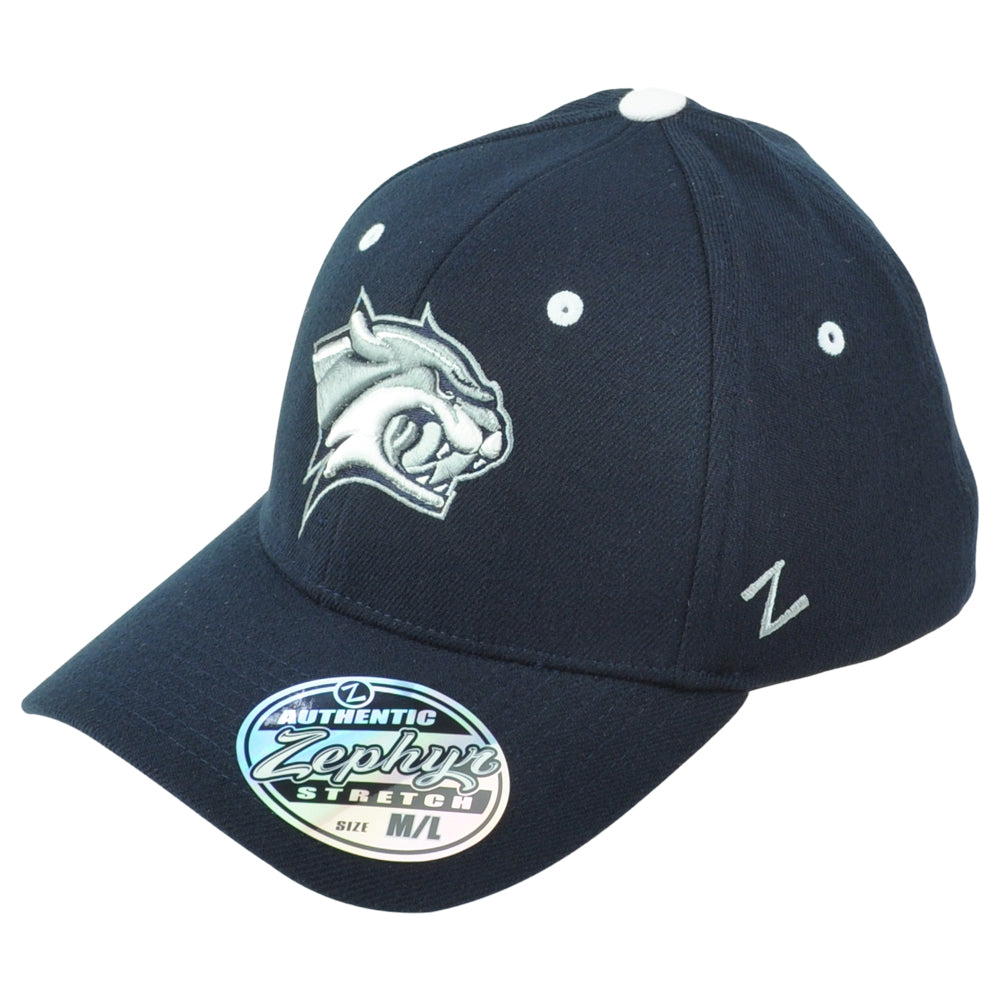 NCAA Zephyr New Hampshire Wildcats Adults Flex Fit Stretch Medium/Large Hat Cap