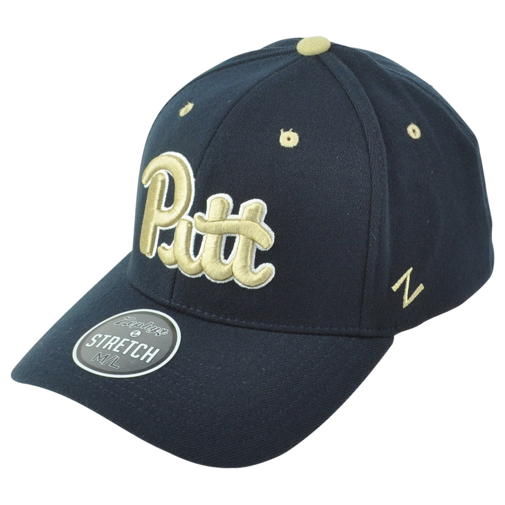 NCAA Zephyr Pittsburgh Panthers Men Blue Flex Fit Stretch Small/Medium Hat Cap