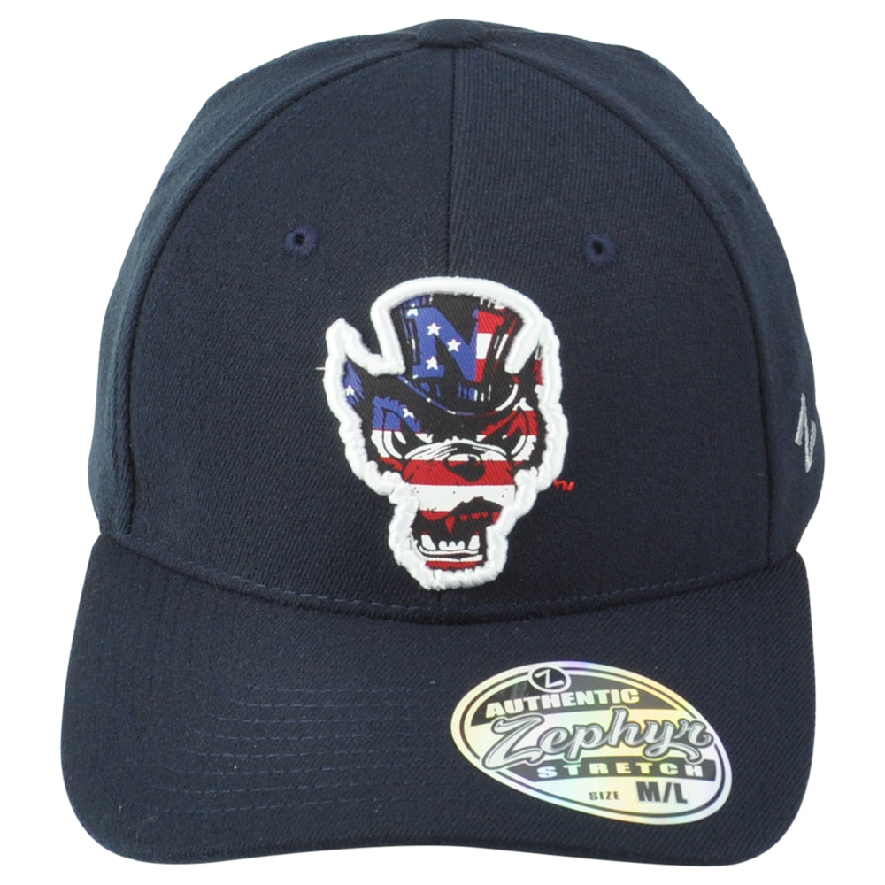 NCAA Zephyr North Carolina State Wolfpack Flex Fit Stretch Medium/Large Hat Cap