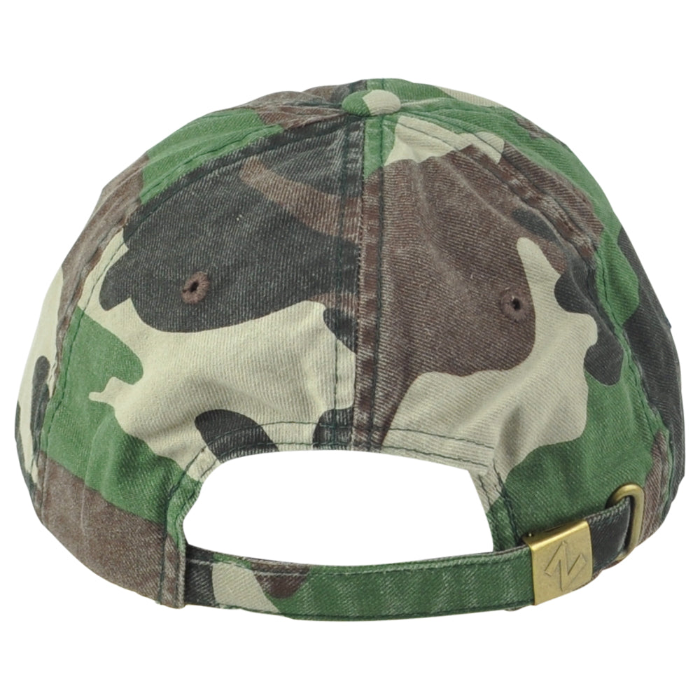NCAA Zephyr Quinnipiac Bobcats Camouflage Curved Bill Adjustable Adults Hat Cap