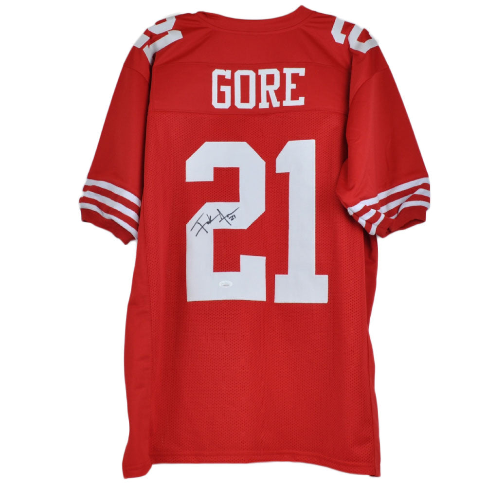 NFL San Francisco 49ers Frank Gore #21 Autographed Jersey Signed Size Red