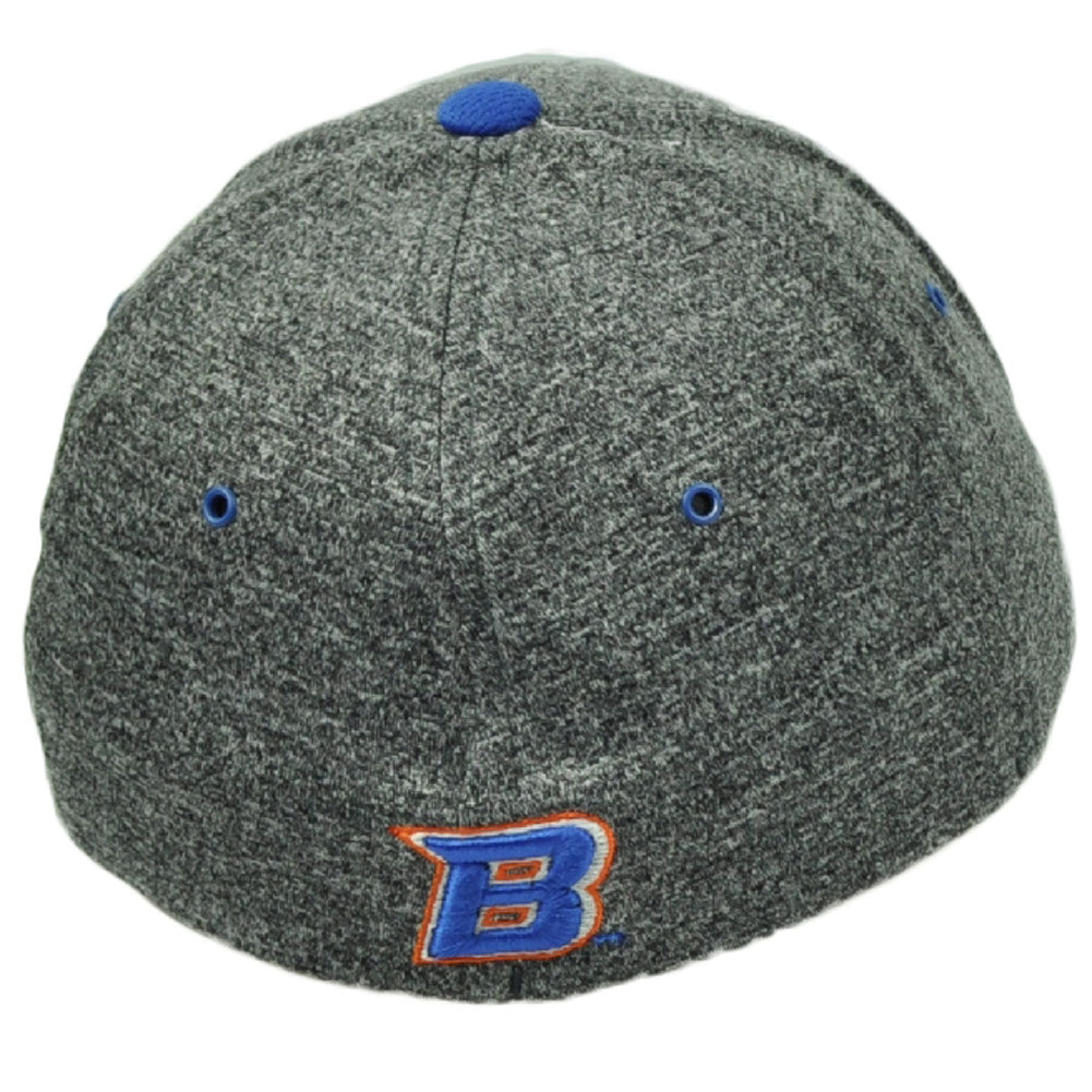 NCAA Zephyr Boise State Broncos Flex Fit Hat Cap Stretch Curved Bill Gray