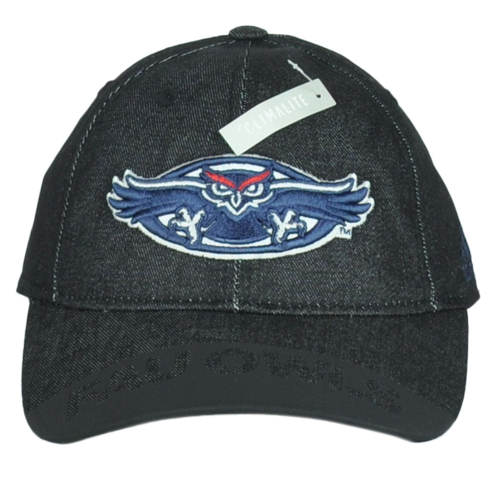 NCAA Adidas Florida Atlantic Owls QA80Z Curved Bill Snapback Black Adult Hat Cap