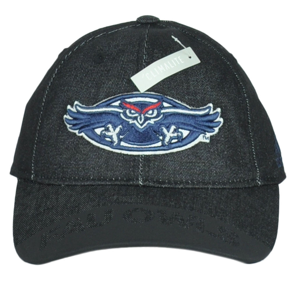 NCAA Adidas Florida Atlantic Owls QA80Z Curved Bill Snapback Black Adult Hat Cap