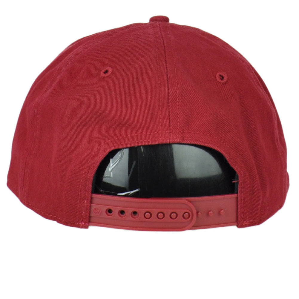 NCAA '47 Brand Alabama Crimson Tide Snapback Red Hat Cap Cord Flat Bill