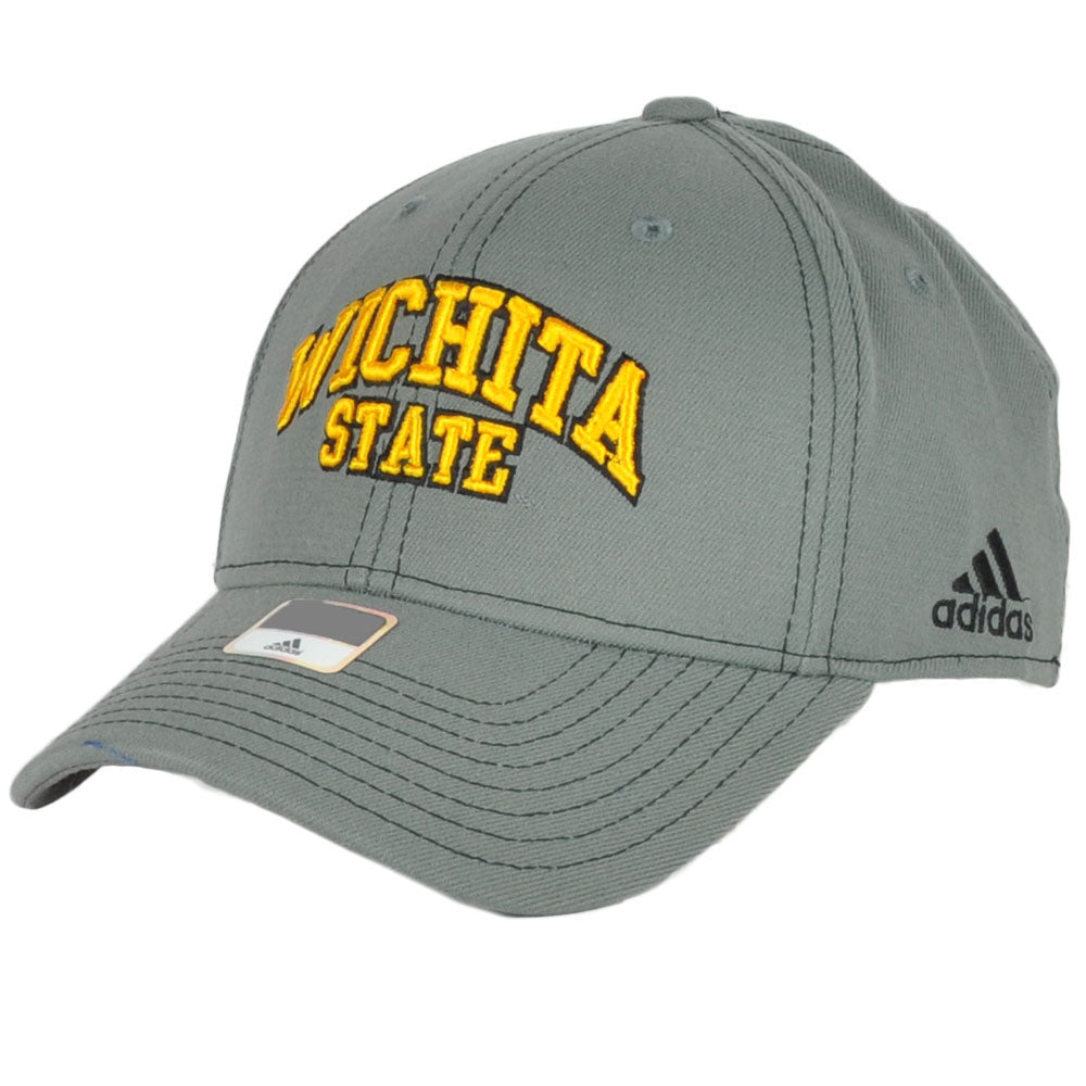 NCAA Adidas Wichita State Shockers MZ015 Curved Flex Fit Hat Cap