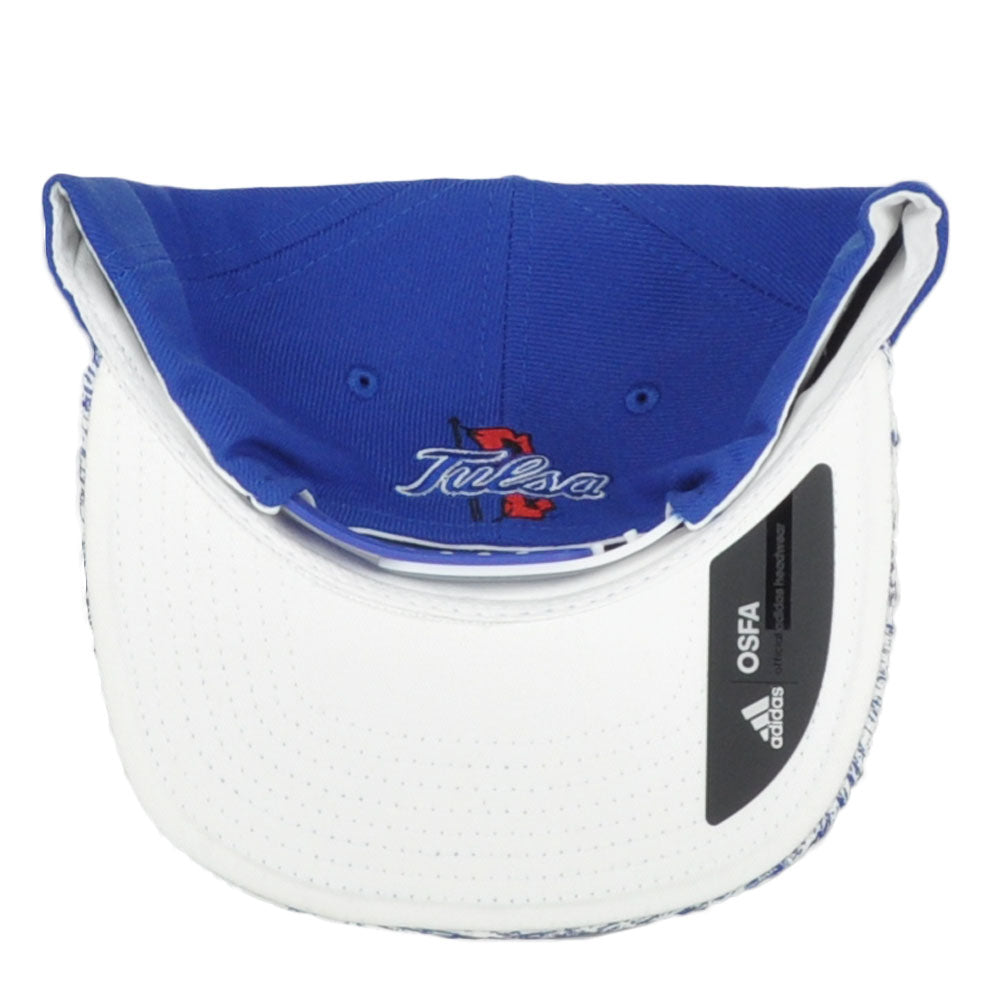 NCAA Adidas Tulsa Golden Hurricane 149VZ White Noise Snapback Adult Hat Cap