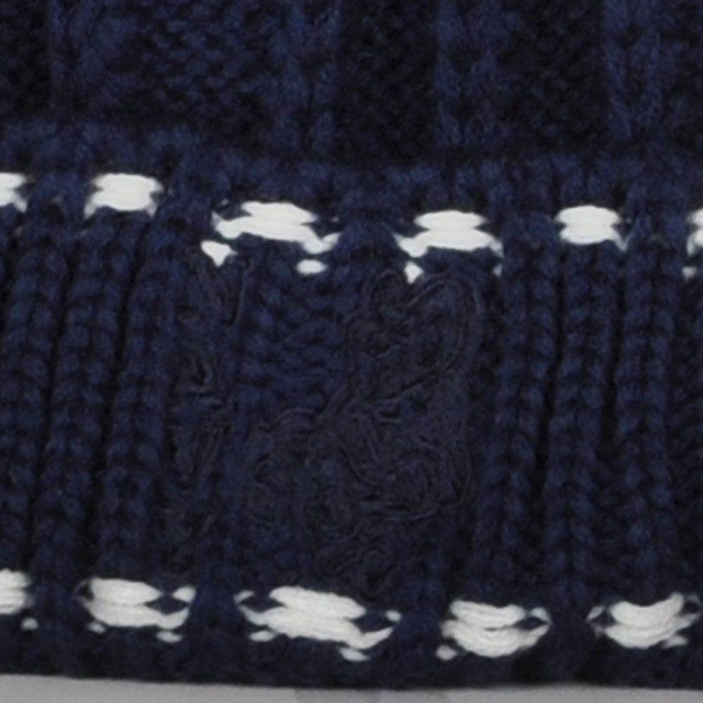 NCAA Adidas Navy Midshipmen KWR74 Blue Navy Big Pom Pom Cuffed Knit Beanie Hat