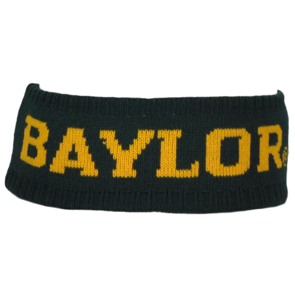 NCAA Zephyr Baylor Bears Green Headband Knit Sweat Band Gym Sports Unisex