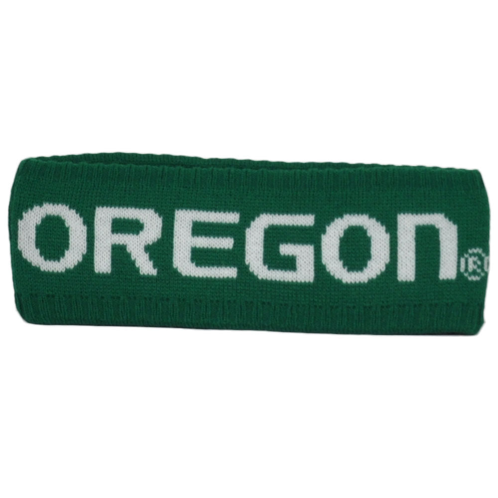 NCAA Zephyr Oregon Ducks Green Headband Knit Sweat Band Gym Sports Unisex