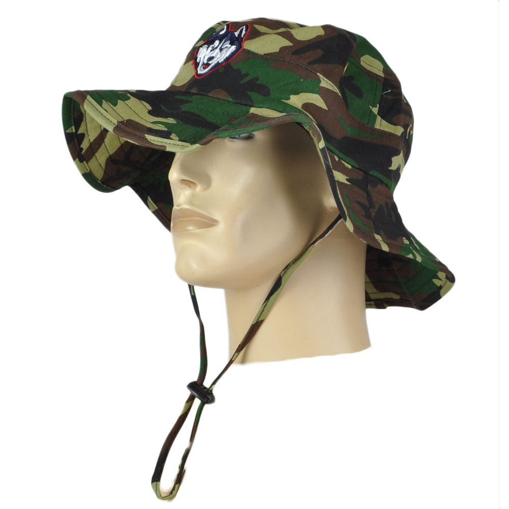 NCAA Zephyr UCONN Huskies Camo Camouflage Outdoor Sun Bucket Small/Medium Hat