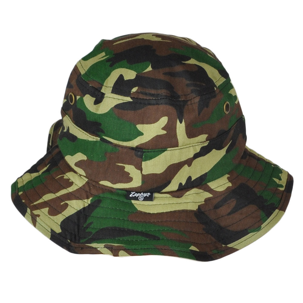 NCAA Zephyr UCONN Huskies Camo Camouflage Outdoor Sun Bucket Small/Medium Hat