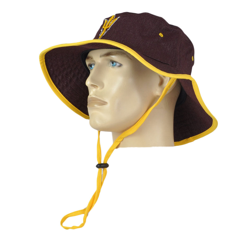 NCAA Zephyr Arizona Sun Devils Maroon Outdoor Small/Medium Sun Bucket Hat Cord