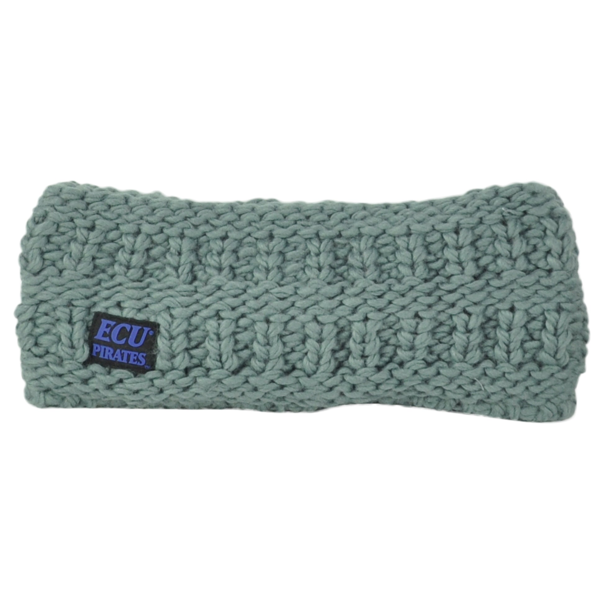 NCAA Zephyr East Carolina Pirates ECU Gray Thick Headband Knit Sweat Band Gym