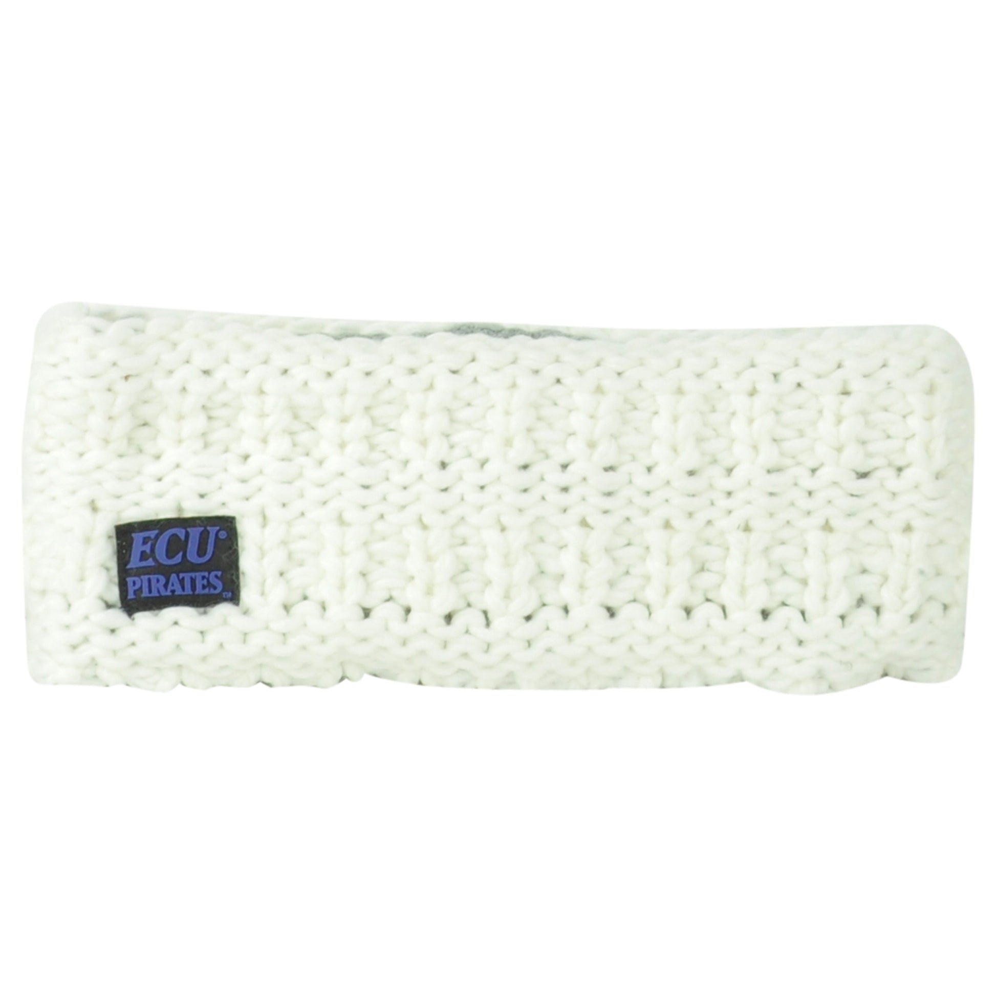 NCAA Zephyr East Carolina Pirates ECU White Thick Headband Knit Sweat Band Gym