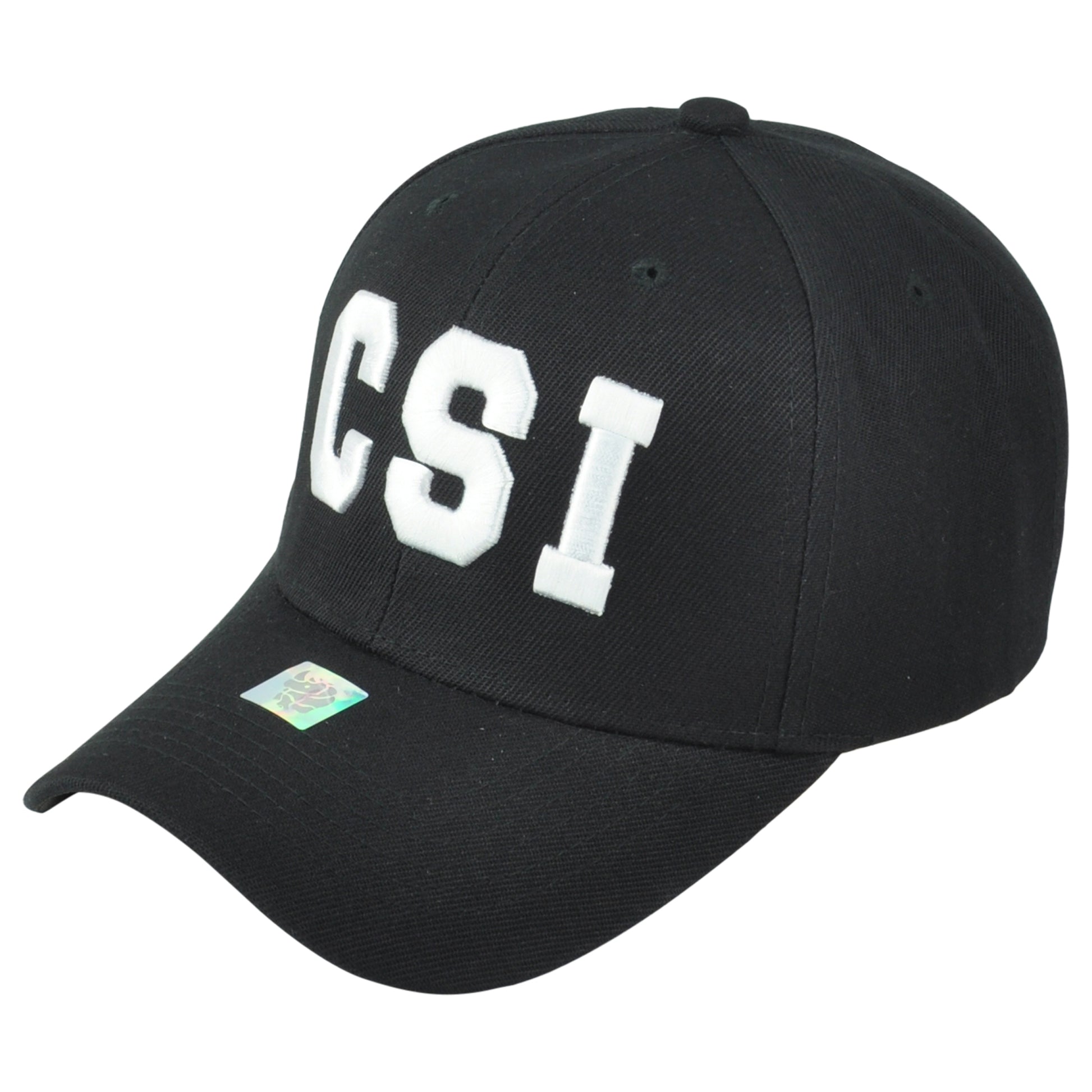 CSI Crime Scene Investigation Law Enforcement Black Adult Men Adjustable Hat Cap